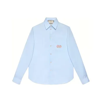 GUCCI Shirts Men Light Blue