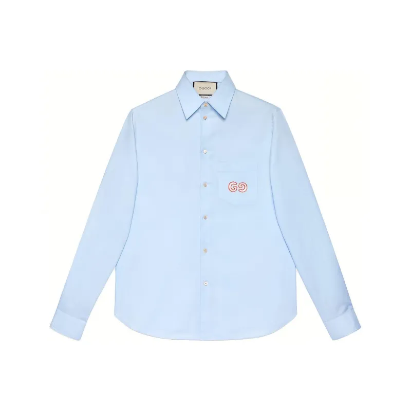 GUCCI Shirts Men Light Blue-0