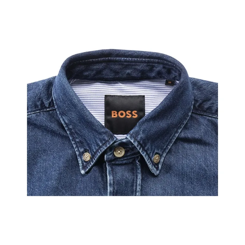 HUGO BOSS Shirt Men's Denim Blue-2
