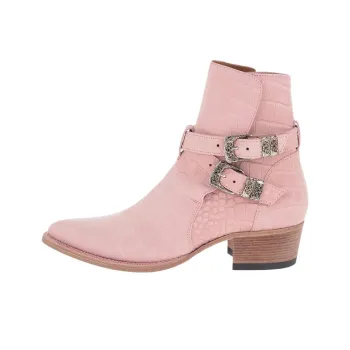 AMIRI Jodhpur Boots Salmon Croc