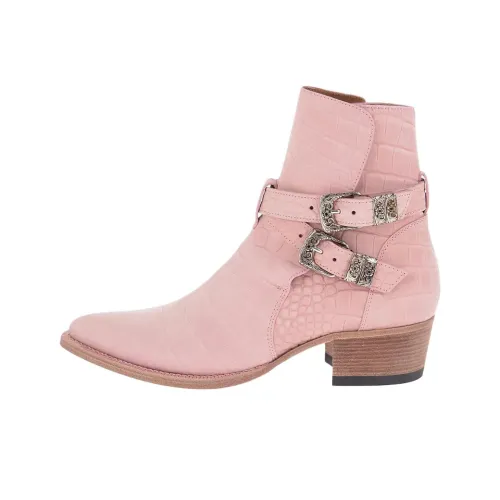 AMIRI Jodhpur Boots Salmon Croc