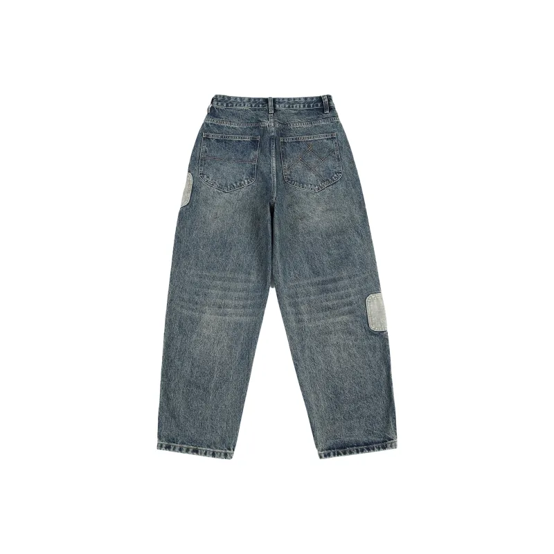 Rabbit House Jeans Unisex Blue Gray-1