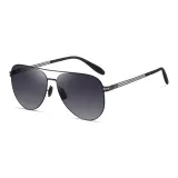 Black Frame with Gradient Gray Lens M03