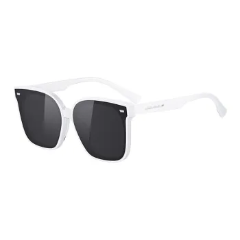HELEN KELLER Plate Frame Irregular Shape Sunglasses Unisex