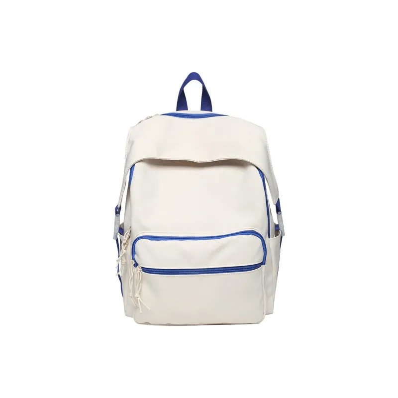 H YXIANG Nylon Backpack Regular Unisex White&Red/Red&Blue/Black-1