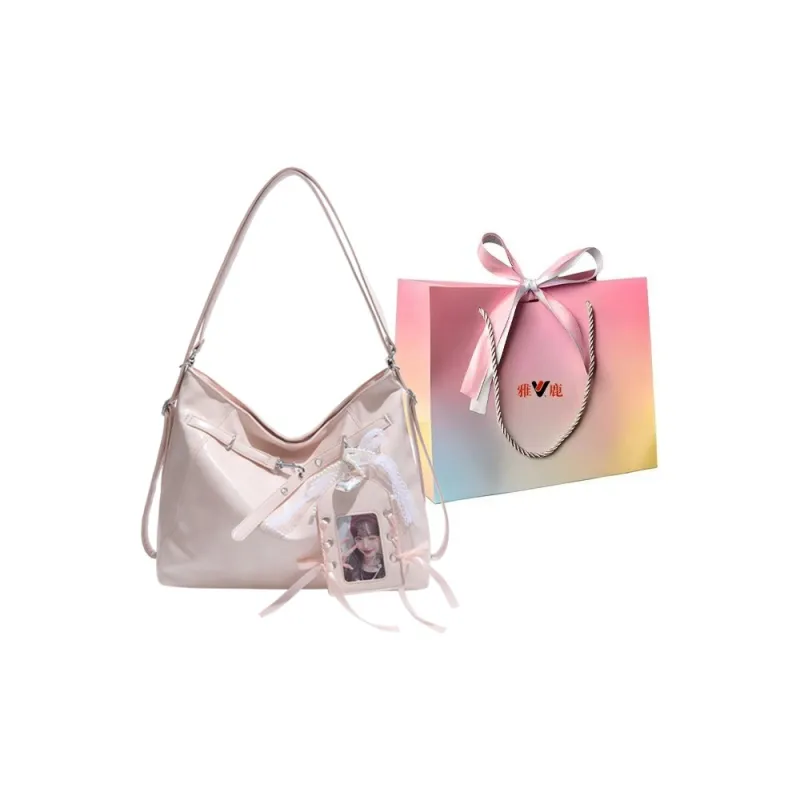 Yalu PU Backpack Regular Women's White/Blue/Black/Pink-25