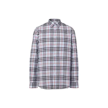 Burberry VINTAGE Shirts Men Light Blue