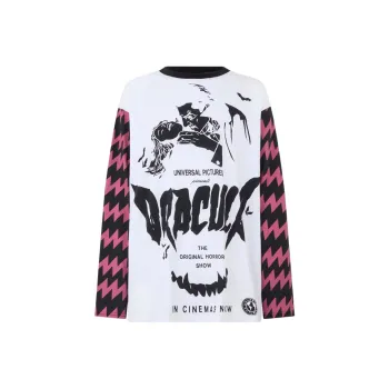 GCDS Dracula print Long Sleeve T shirt