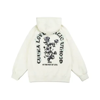 Guuka Heavyweight Hoodie Men's Cotton Unisex White