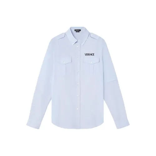 VERSACE Polo Shirts Men Blue