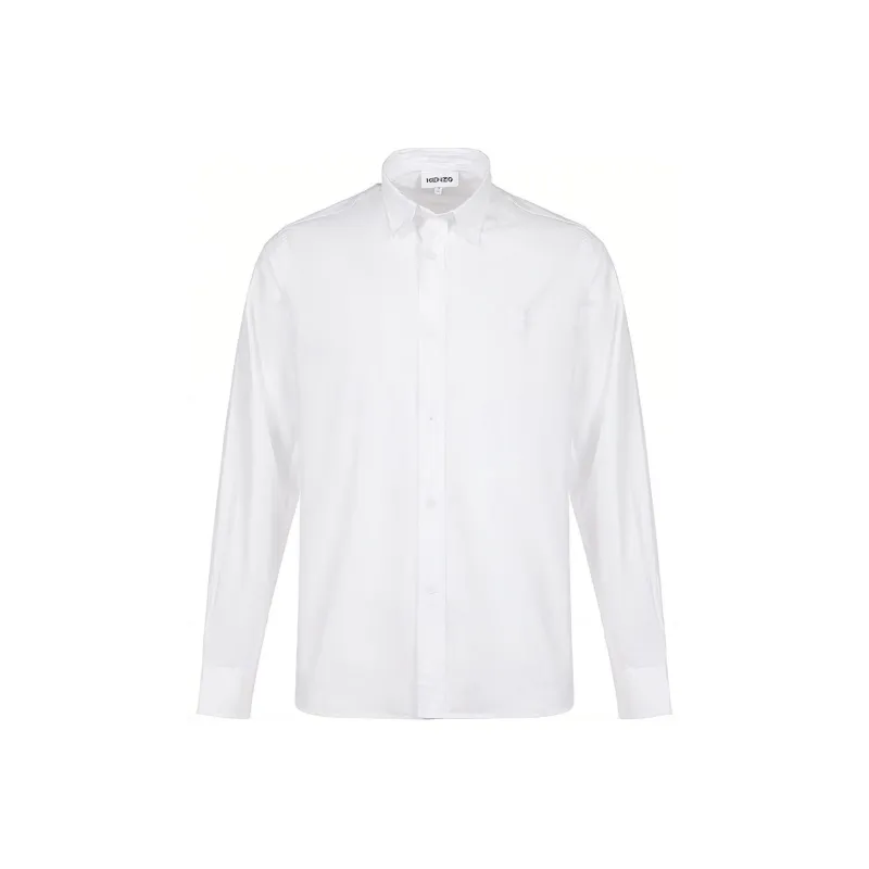 KENZO Classic Tiger Head Shirts Men White-0