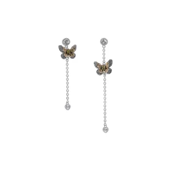 KING OF BLING 925 Sterling Silver Needle Earrings Women's