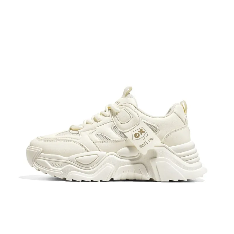 RENBEN Slip Resistant And Abrasion Resistant Coverage Low Top Chunky Sneakers Women's-5