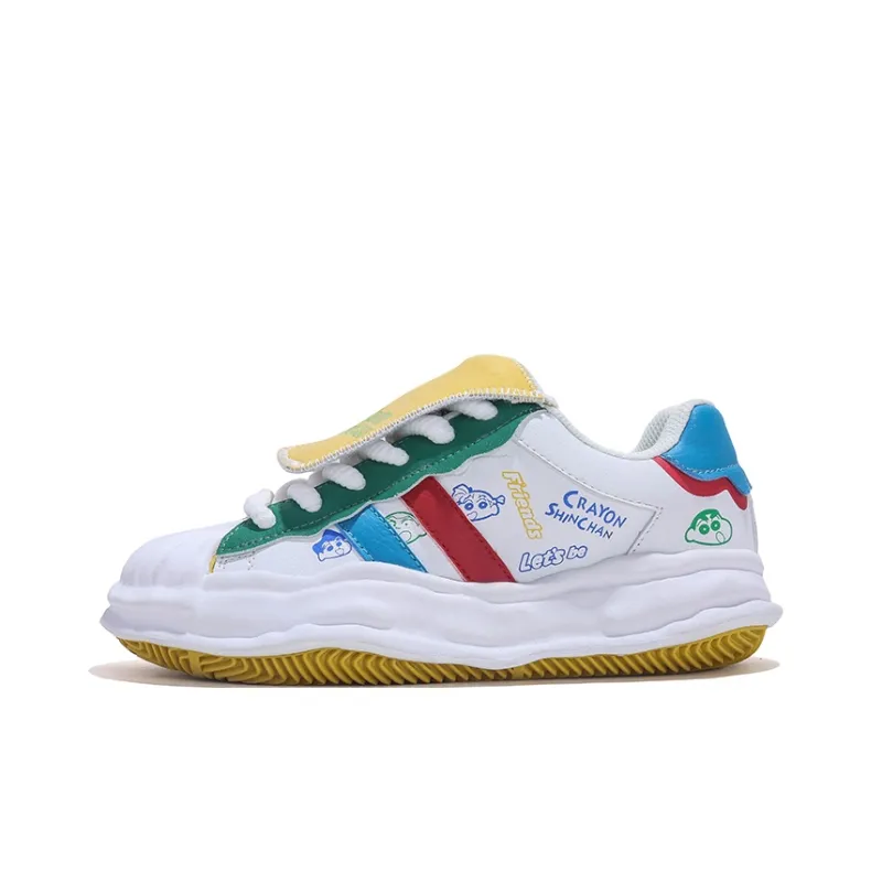 SHINCHAN x Jifffly Coverage Slip Resistant And Abrasion Resistant Low Top Skateboard Shoes Women's-7