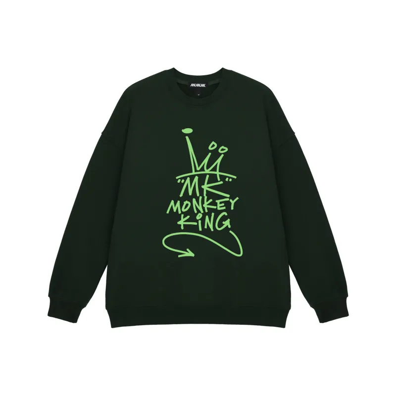MK MONKEY KING Sweatshirt Unisex Turquoise-0