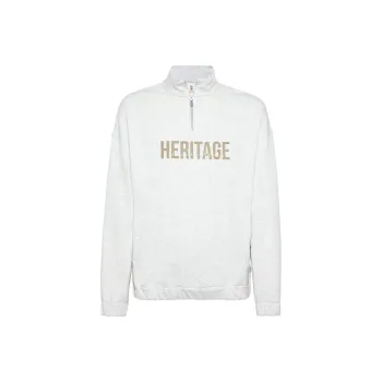 Brunello Cucinelli Logo Printed High Neck Sweatshirt