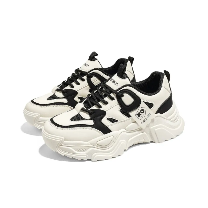 RENBEN Slip Resistant And Abrasion Resistant Coverage Low Top Chunky Sneakers Women's-2