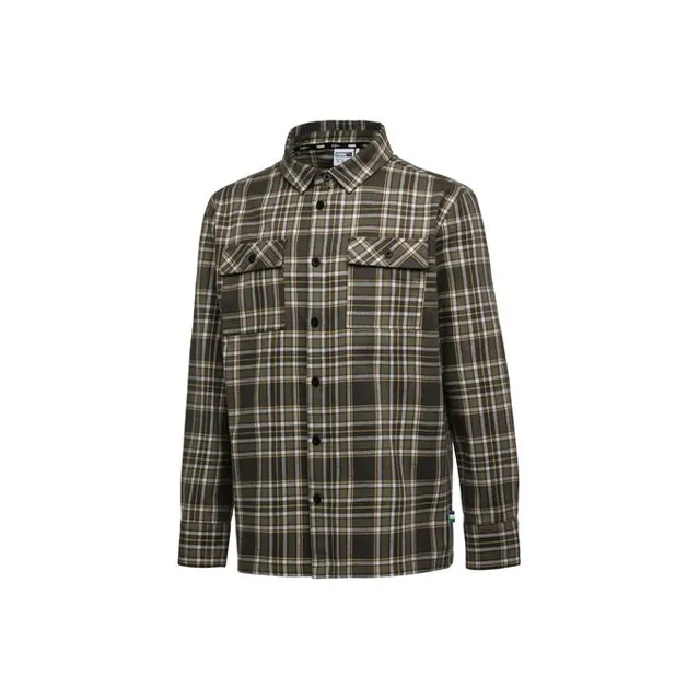 PUMA ESS Printed Shirts Men Army Green-0