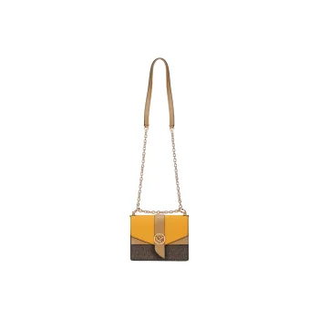 MICHAEL KORS Greenwich Artificial Leather With Cow Leather Crossbody Bag, Shoulder Bag Small Size Women's