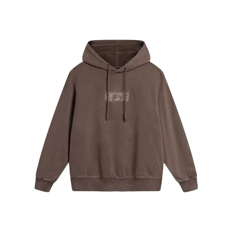 LiNing Chinese Culture Series Sweatshirt Men's Milk Coffee Brown-0