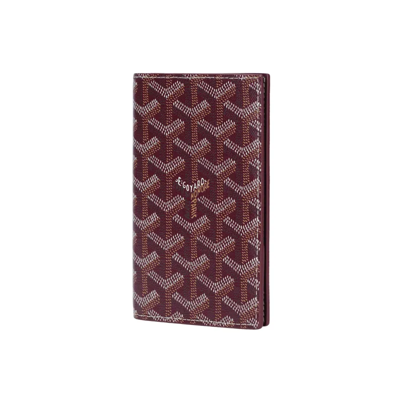 GOYARD Grenelle Canvas With Leather Card Holder Passport Holder Unisex Burgundy-1