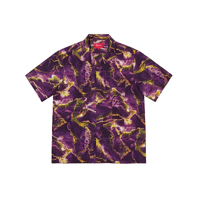 Supreme Marble Silk S/S Shirt-2