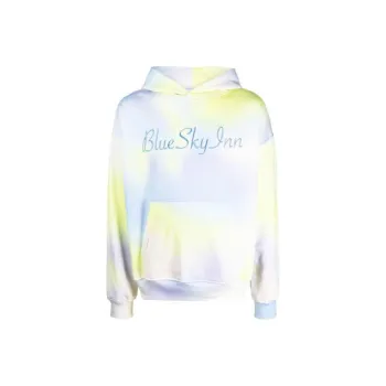 Blue Sky Inn Logo embroidered Tie Dye Hoodie