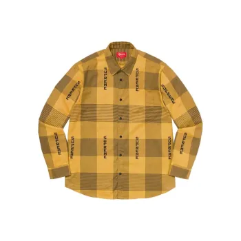 Supreme Logo Plaid Shirt