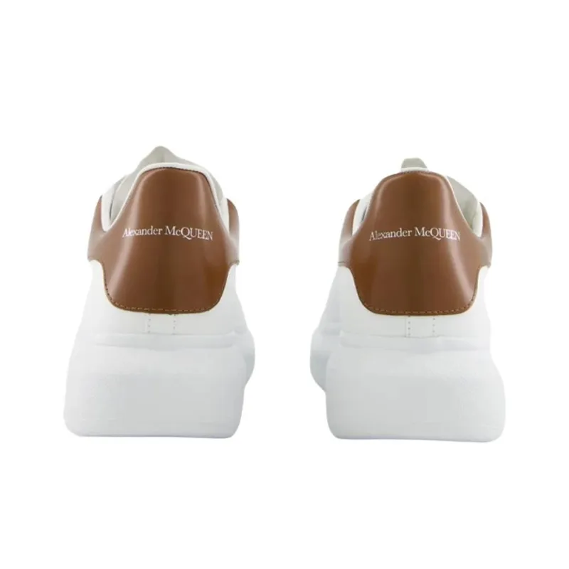 Alexander McQueen Oversized Sneaker Low Top Casual Shoes Men's White Brown-5