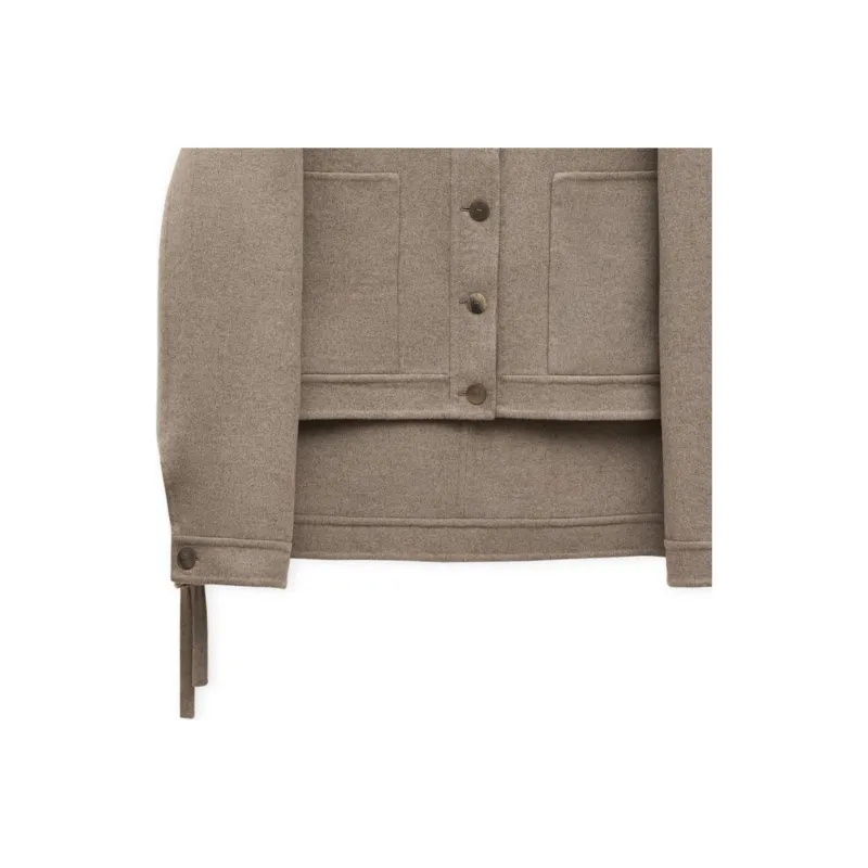 LOEWE Jackets Coats Women's Taupe-3