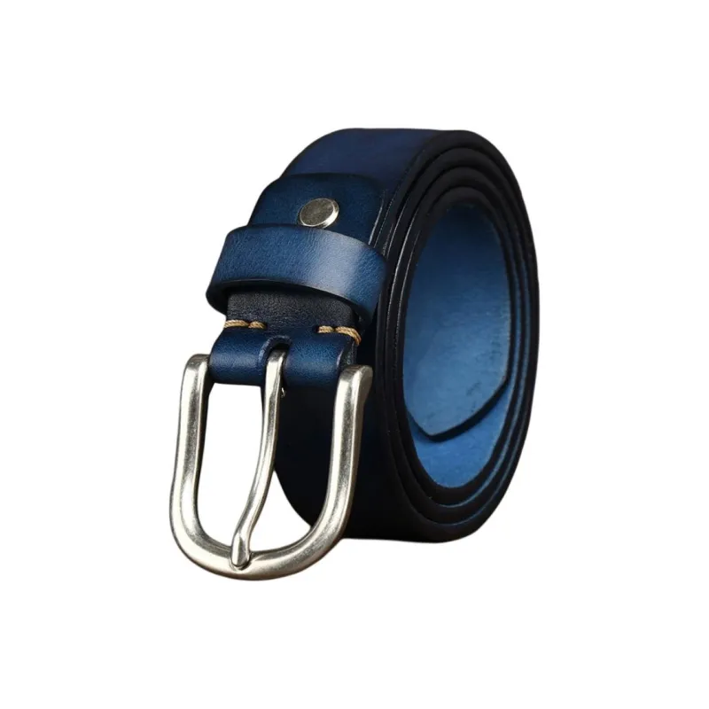 JEANSWEST Cow Leather Belts Men's 3.7CM-6