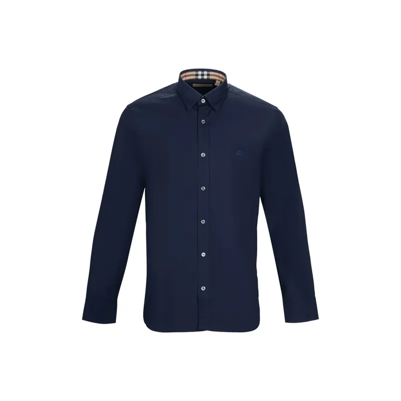 Burberry Shirts Men Dark Blue-0