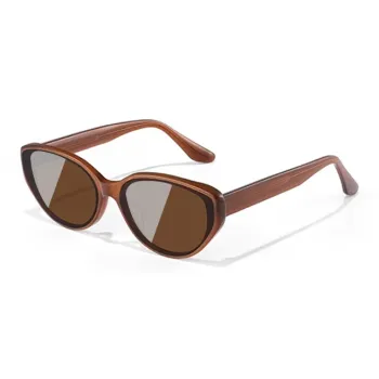Morakot Plate Frame Cat Eye Sunglasses Unisex