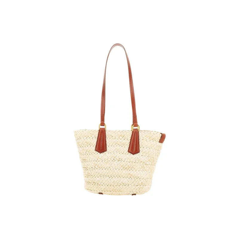 MaxMara Cotton Shoulder Bag Women's White-2