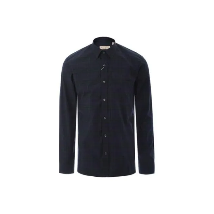 Burberry Shirts Men Ink Blue-0