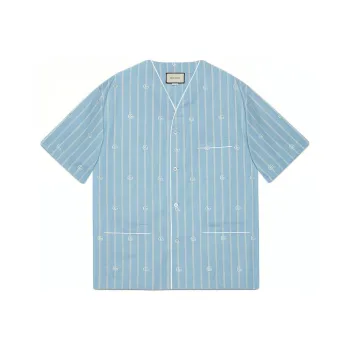 GUCCI Shirts Men Blue