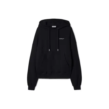 OFF WHITE Logo embroidered Cotton Hoodie