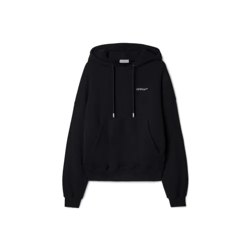 OFF WHITE Logo embroidered Cotton Hoodie