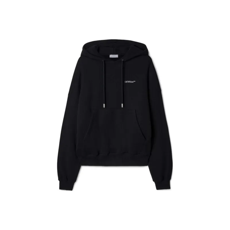 OFF WHITE Logo embroidered Cotton Hoodie-0