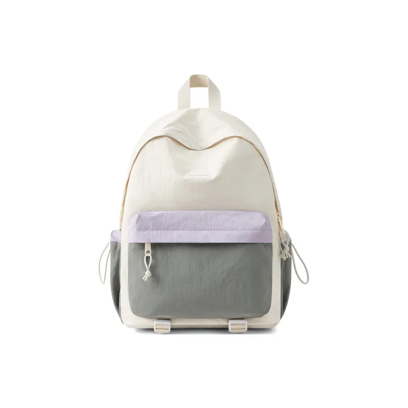 MR.ACE HOMME Fabric Backpack Unisex Breeze Blue/Chestnut Brown/Coconut Green/Beige Gray Purple-8