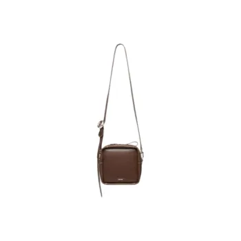 ZESH Vegetable Tanned Cow Leather Camera Bag, Shoulder Bag Small Size Women's Multicolor