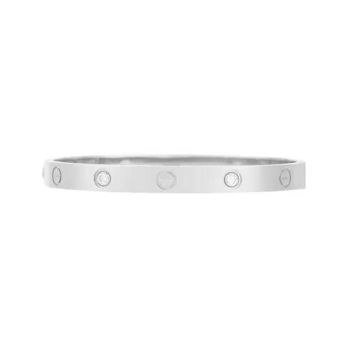 Cartier 18kt White Gold Love Diamond Bracelet