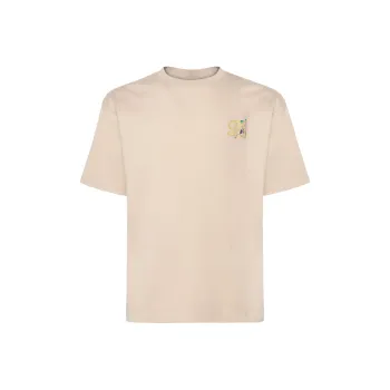 Drôle De Monsieur Logo-embroidered T-shirt