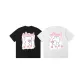 Black White Cartoon Heart Gesture Bear Bunny*2 Pack