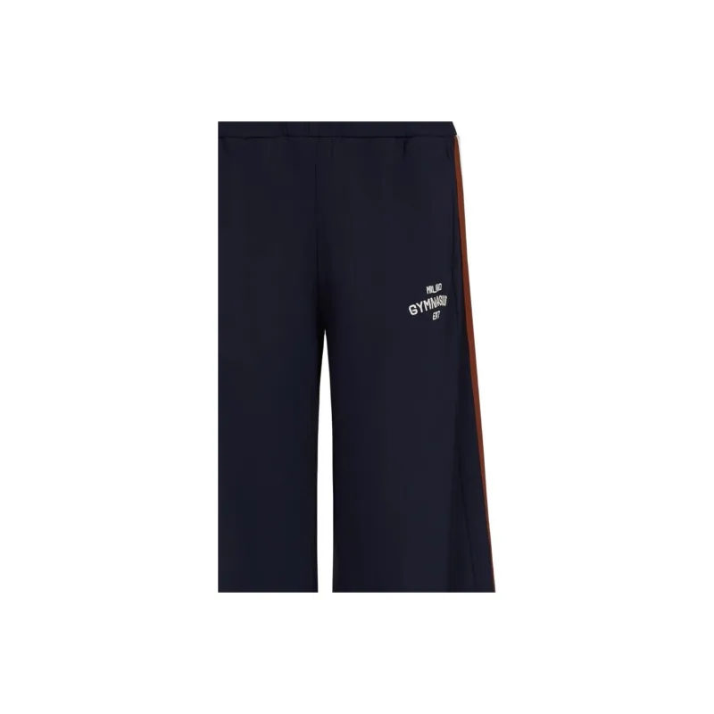 Ea7 EMPORIO ARMANI Wide leg Track Pants-1