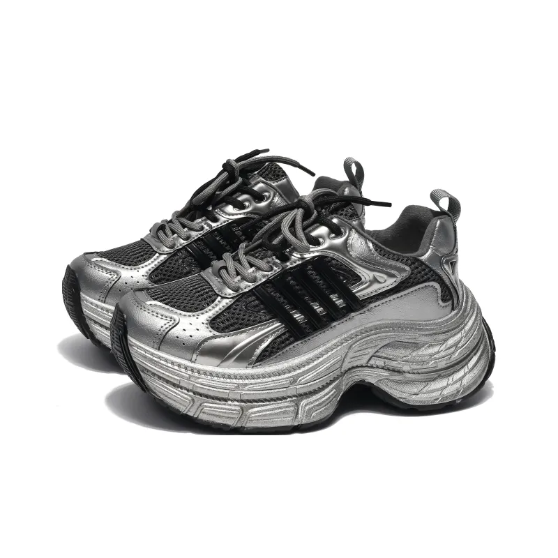 Yang Nianhua Cushioning, Slip Resistant, And Abrasion Resistant Low Top Chunky Sneakers Women's-1