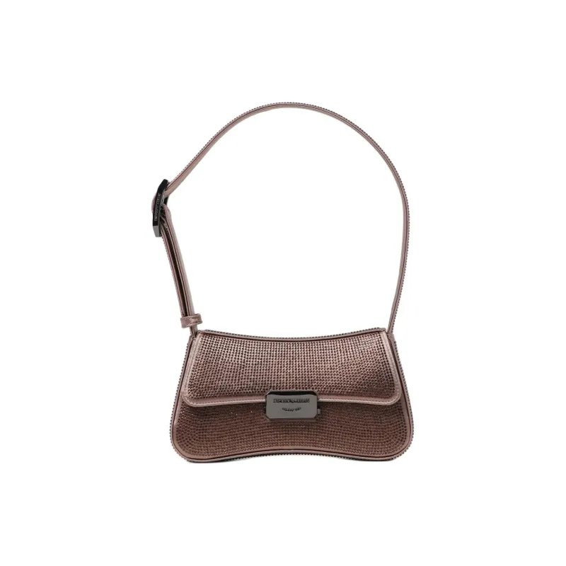 EMPORIO ARMANI Synthetic Leather Shoulder Bag Mini Women's Brown-0