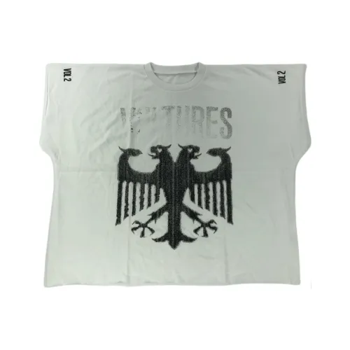 YEEZY VULTURES Album Peripheral Series T Shirts Unisex White