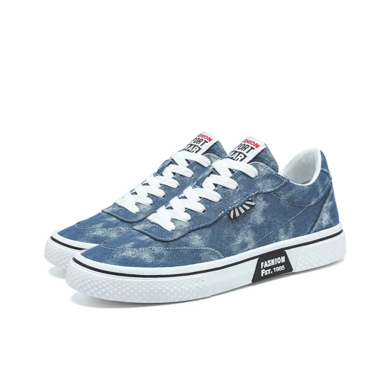 HACKBUTEER Low Top Canvas Shoes Men's Box Included-3