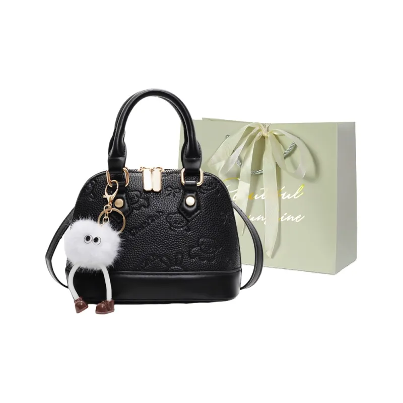 JIANGLIDA PU Handbag Women's Ecru/Pink/White & Brown/Black-12